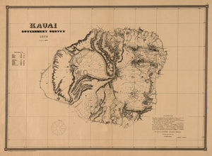Kauai Map - 1878