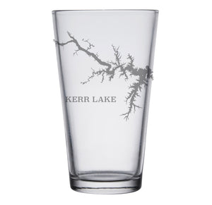 Kerr Lake VA Map Glasses