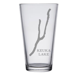 Keuka Lake Engraved Glasses