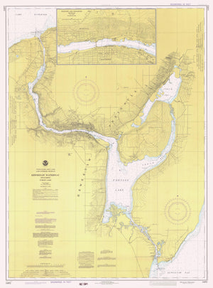 Keweenaw Waterway - Torch Lake - Map - 1979