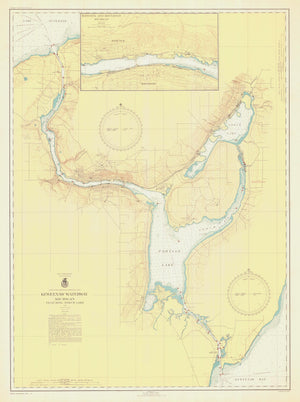 Keweenaw Waterway - Torch Lake - Map - 1943