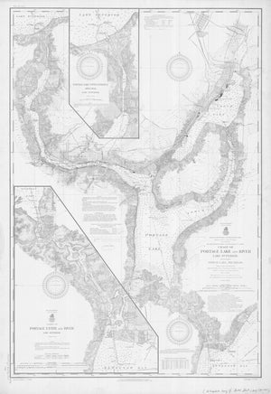Keweenaw Waterway Map - 1908