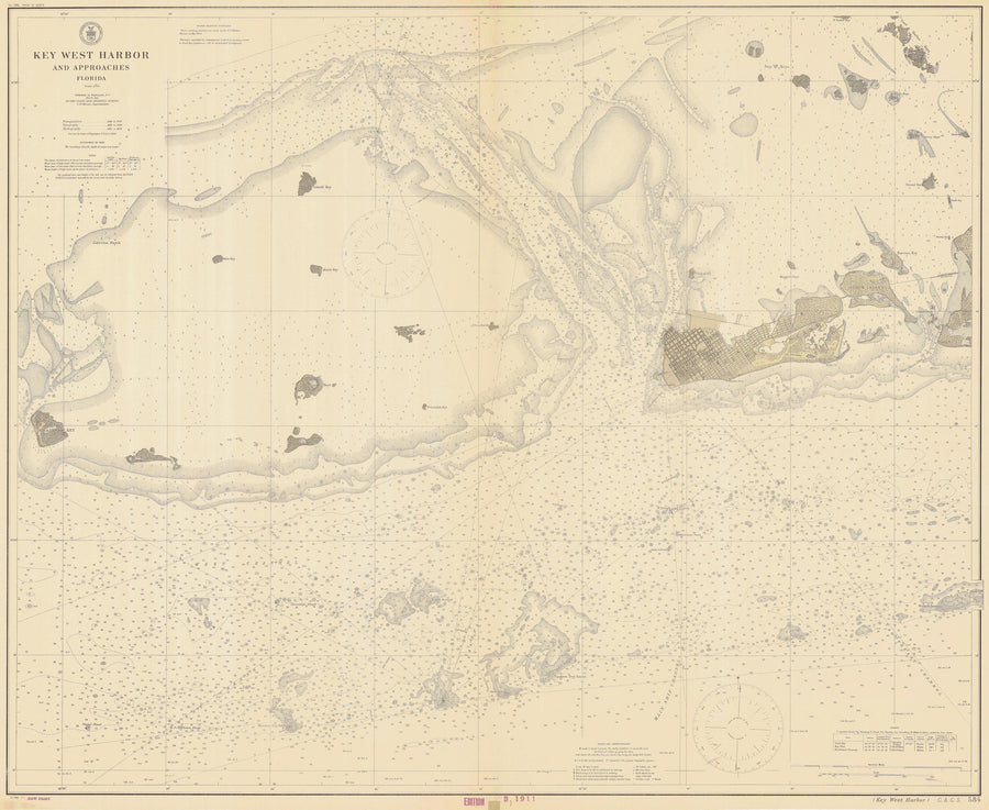 Key West Map - 1911