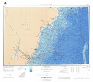 Kittery Maine Bathymetric Fishing Map - F73