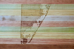 Long Beach Island Map Engraved Wooden Serving Board & Bar Board
