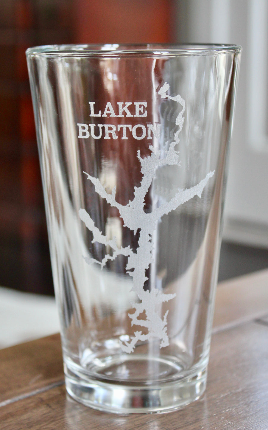 Lake Burton, GA Map Glasses