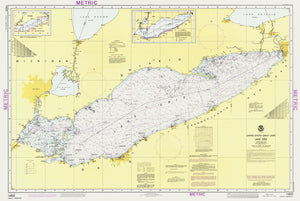 Lake Erie Map - 1986
