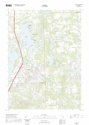 Fenton Michigan Topographic Map - Lake Fenton
