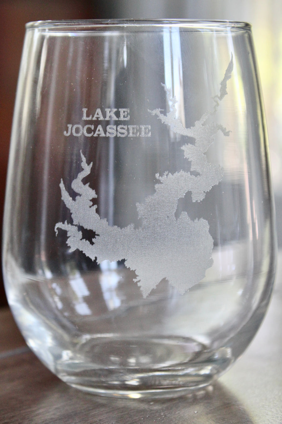 Lake Jocassee (SC) Map Glasses