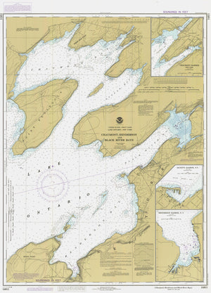 Lake Ontario East End - Chaumont Henderson and Black River Bays Map - 1984