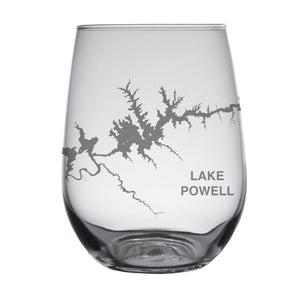 Lake Powell Map Glasses