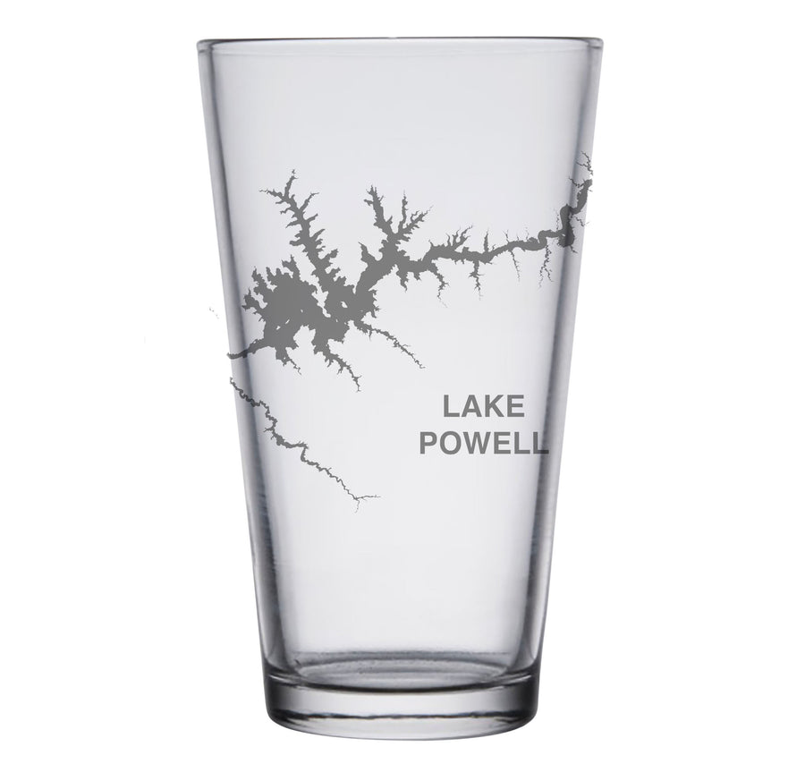 Lake Powell Map Glasses