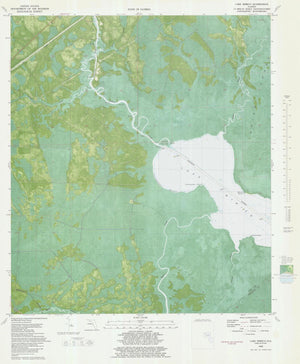 Lake Wimico FL Map - 1982