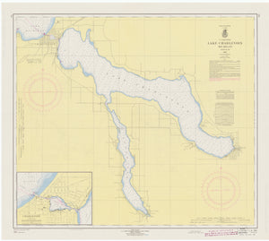 Lake Charlevoix Map - 1963