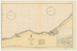 Lake Erie - Chagrin to Vermillion Map - 1933
