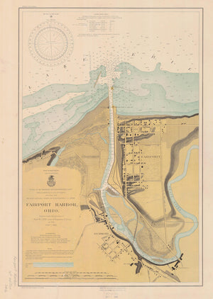 Lake Erie - Fairport Harbor Map - 1901