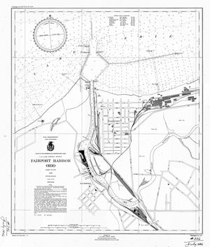 Lake Erie - Fairport Harbor Map - 1946
