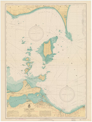 Lake Erie - Vermilion to Port Clinton Map - 1941