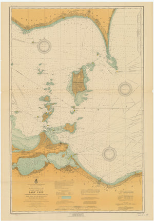 Lake Erie - Vermilion to Port Clinton Map - 1915