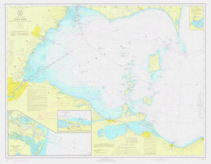 Lake Erie - West End Map - 1974