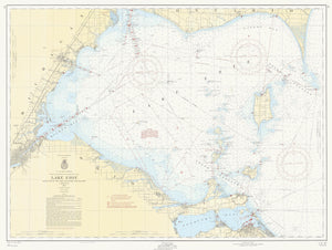 Lake Erie - West End Map - 1956