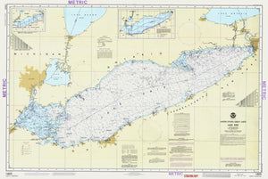 Lake Erie Map - 1987