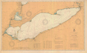 Lake Erie Map - 1903