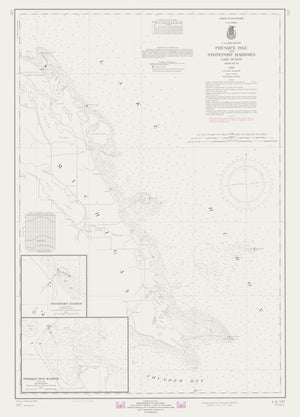 Lake Huron -Presque Isle Map - 1970