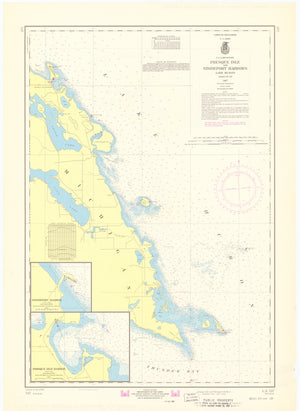 Lake Huron - Presque Isle and Stoneport Harbors Map - 1967