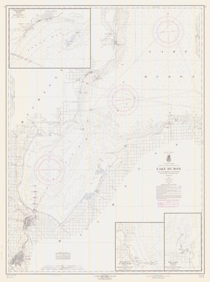 Lake Huron - Pointe Aux Barques to Oscoda & Saginaw Bay - 1961