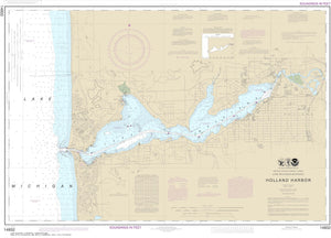 Lake Michigan Map - Holland Harbor - Lake Macatawa - 2015