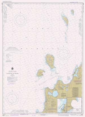 Lake Michigan - Platte Bay to Leland Map - 1983