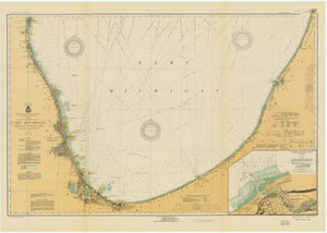 Lake Michigan - South End (Waukegan to South Haven) Map - 1913