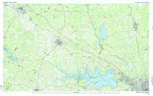 Lake Murray, South Carolina Map - 1986
