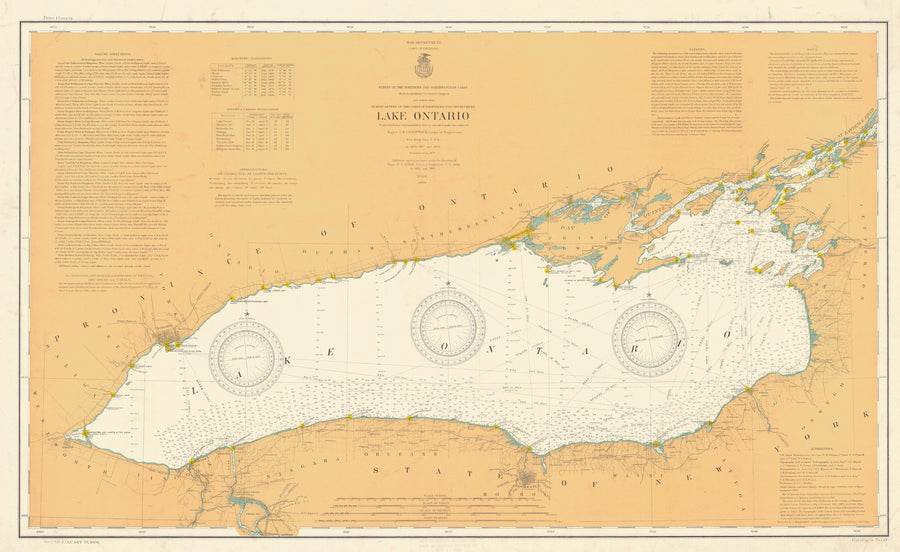 Lake Ontario Map - 1904