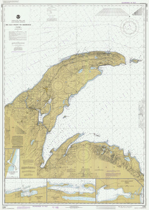 Lake Superior - Big Bay Point to Redridge Map - 1982