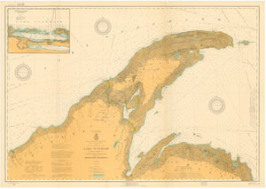 Lake Superior - Keweenaw Peninsula to Big Bay Sound Map - 1926