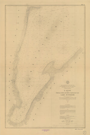 Lake Superior - Keweenaw Bay Map 1897