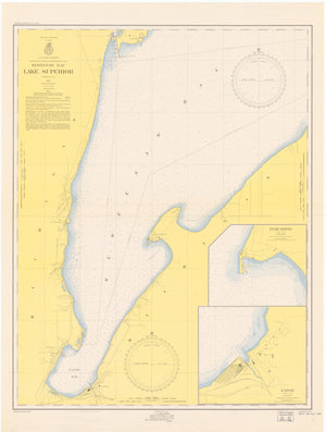Lake Superior - Keweenaw Bay Map 1952