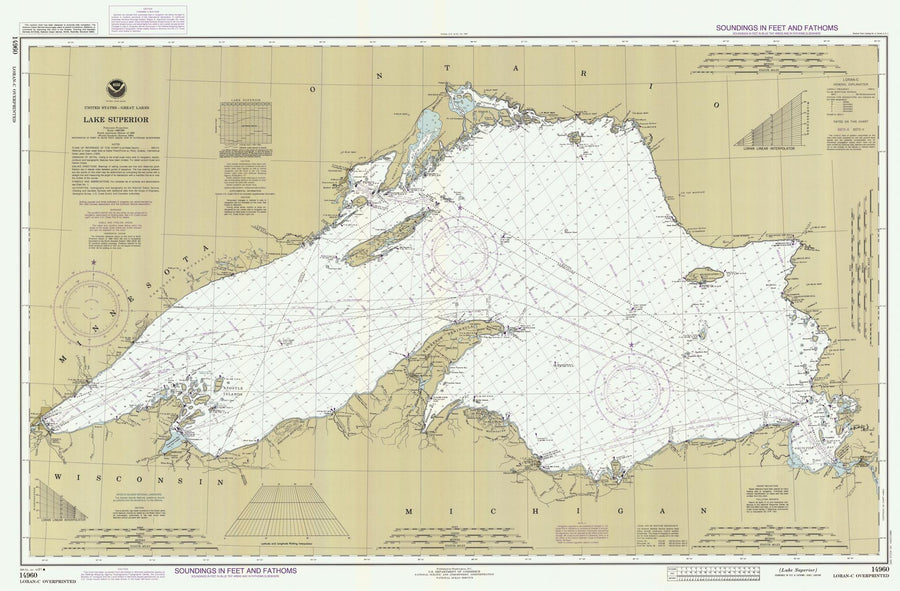 Lake Superior Map - 1991