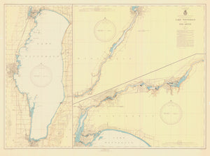 Lake Winnebago Map 1945