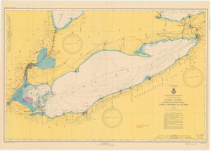 Lake Erie Map - 1948