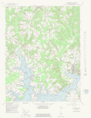 Leonardtown Maryland Topographic Map - 1963