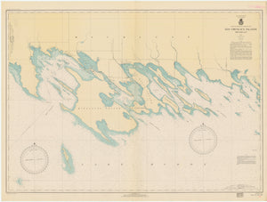 Les Cheneaux Islands - Lake Huron Map - 1939