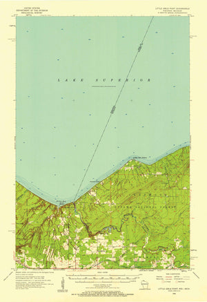 Little Girl Point Topographic Map - 1956