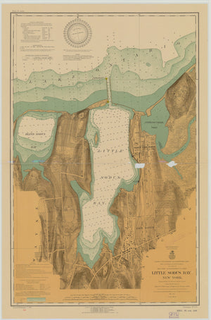 Little Sodus Bay Map - 1916