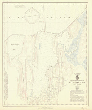 Little Sodus Bay Map - 1940