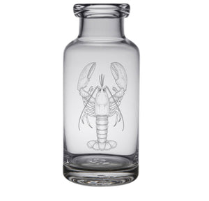 Lobster Engraved Glass Carafe