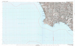 Long Beach California Topographic Map 1981
