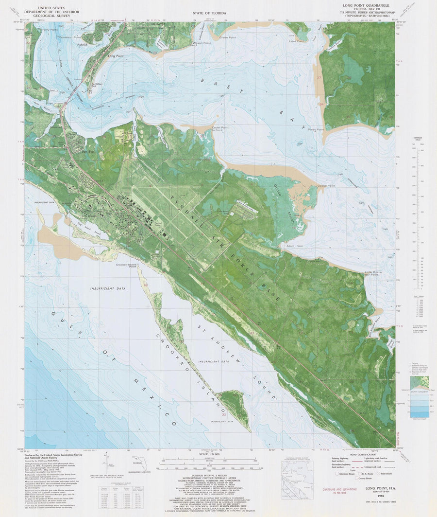 Long Point, FL Map - 1982